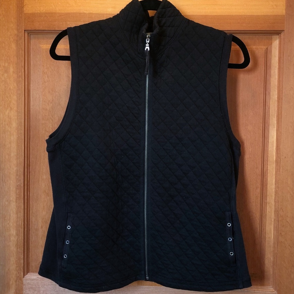 black quilted vest